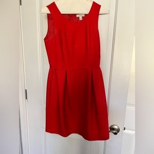Jcrew red dress.